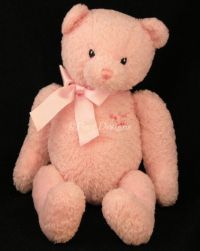 Gund MY FIRST TEDDY Baby Bear Pink Plush Lovey Doll #5834